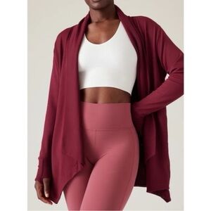 Athleta Women's Pranayma Wrap Cardigan with Pockets Size Small (S) Casual